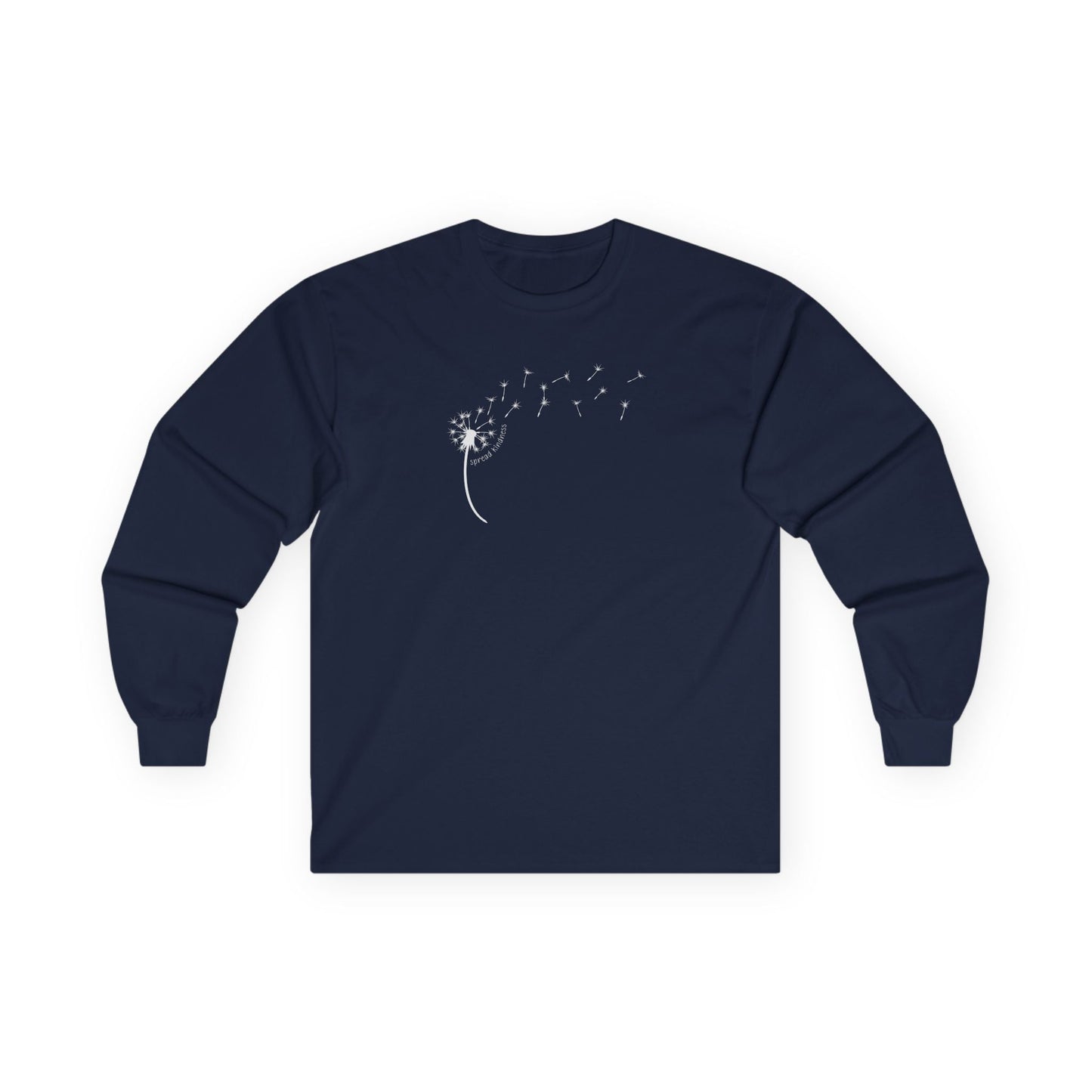 Kindness Dandelion Long Sleeve Tee Navy Long-sleeve