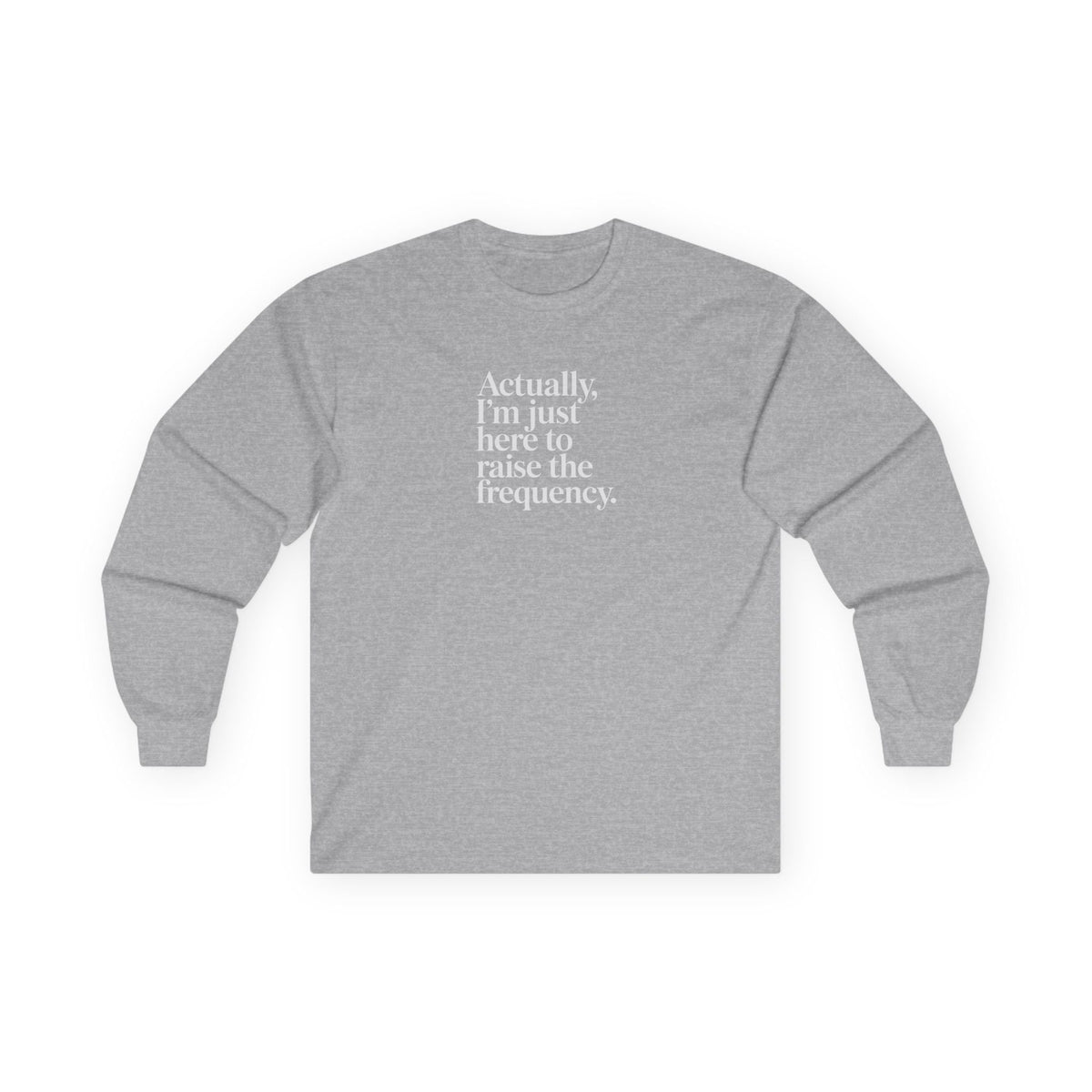 Raise the Frequency Long-Sleeve Tee Sport Grey Long-sleeve