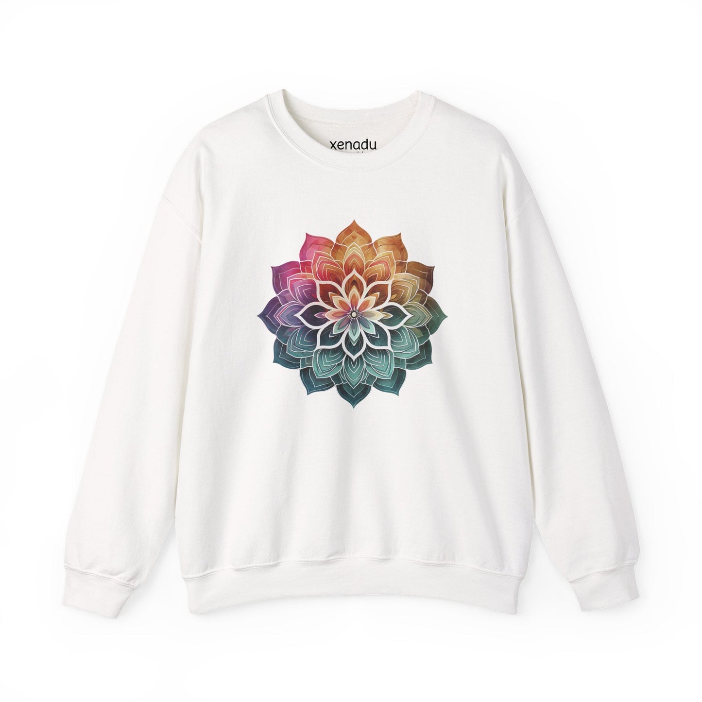Boho Mandala Sweatshirt White Sweatshirt