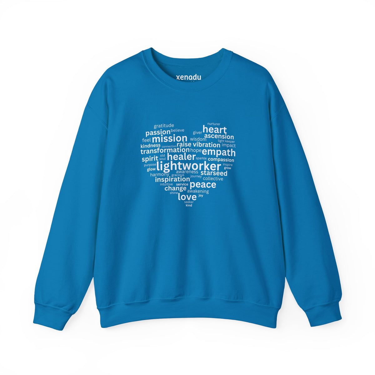 Heart of a Lightworker Sweatshirt Sapphire Sweatshirt
