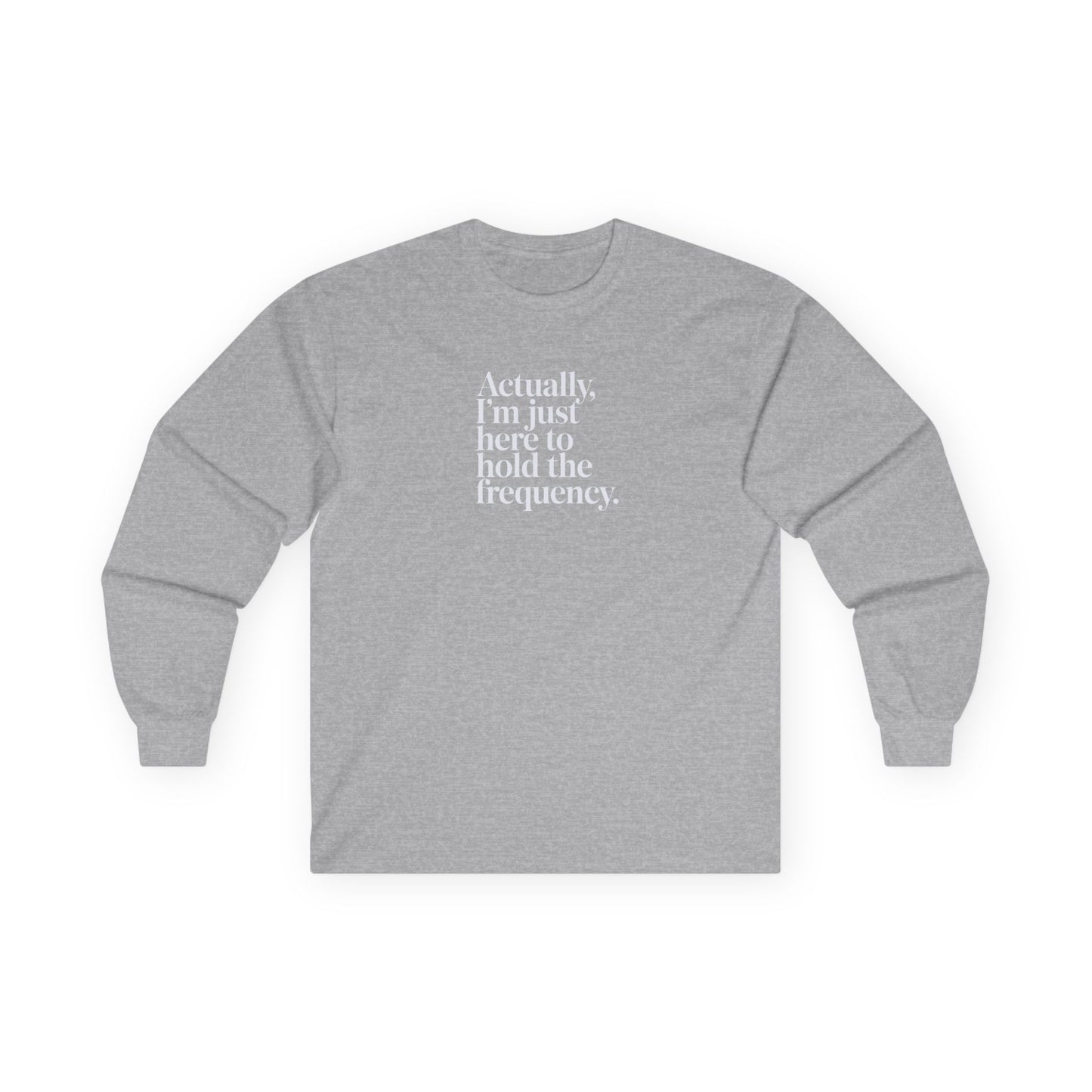 Hold the Frequency Long Sleeve Tee Sport Grey Long-sleeve