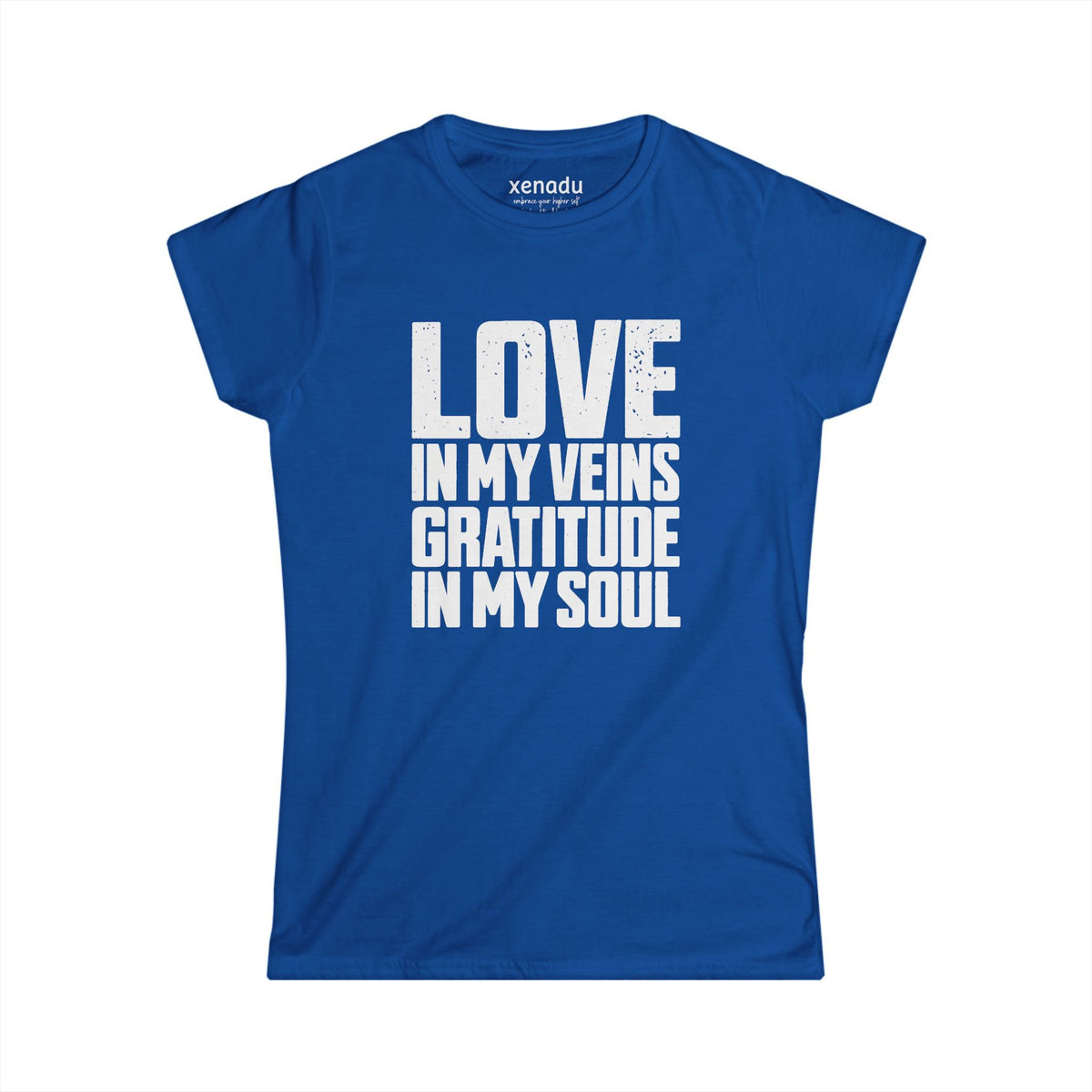 Love In My Veins Women's Tee Royal Blue T-Shirt