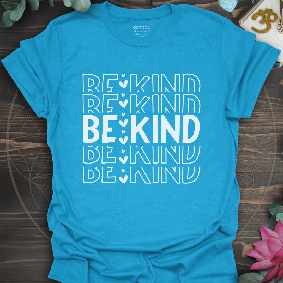 Be Kind Be Kind Tee Heather Sapphire T-Shirt