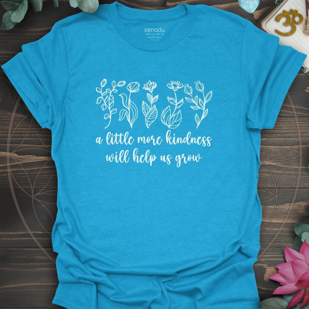 A Little More Kindness Tee Heather Sapphire T-Shirt