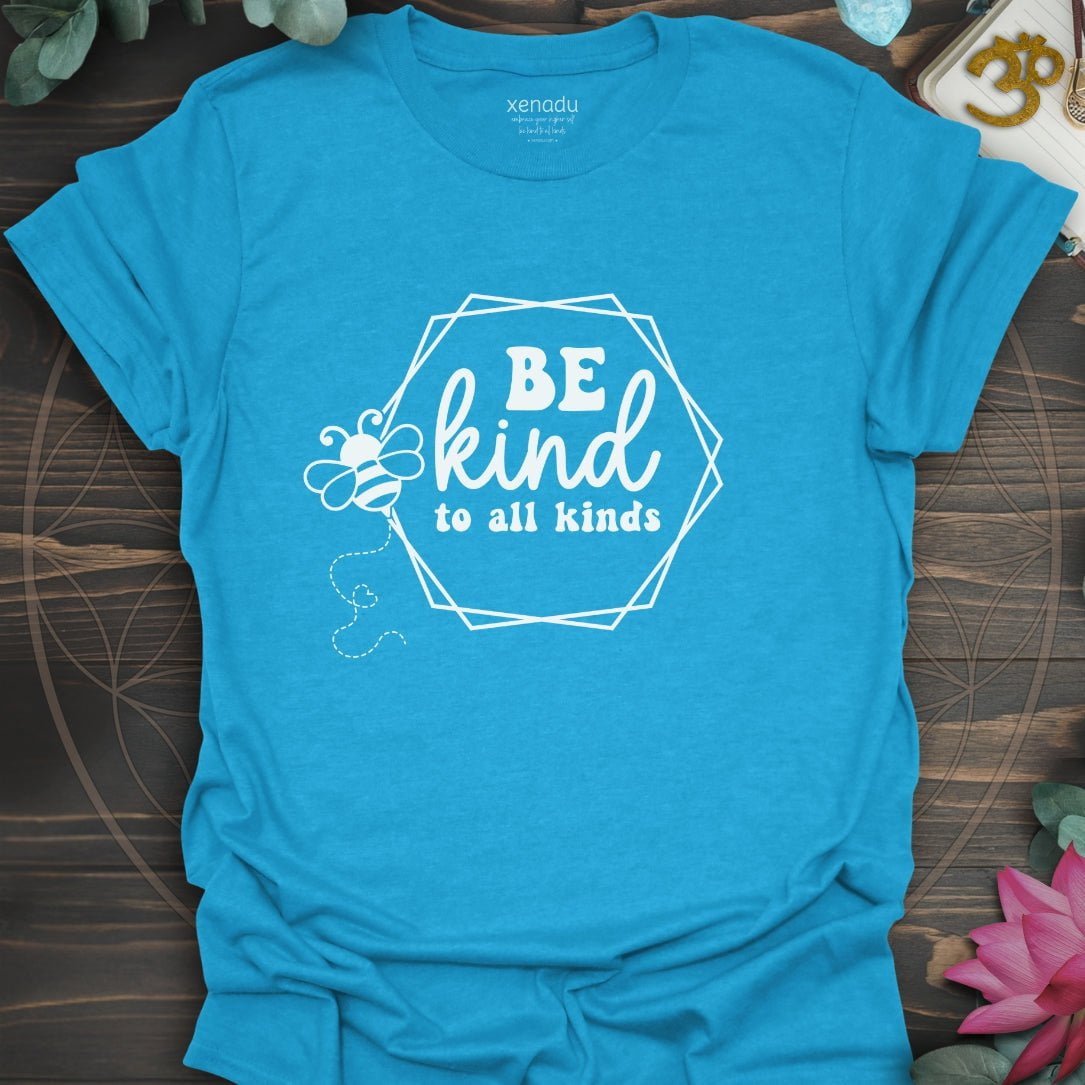 Bee Kind Tee Heather Sapphire T-Shirt