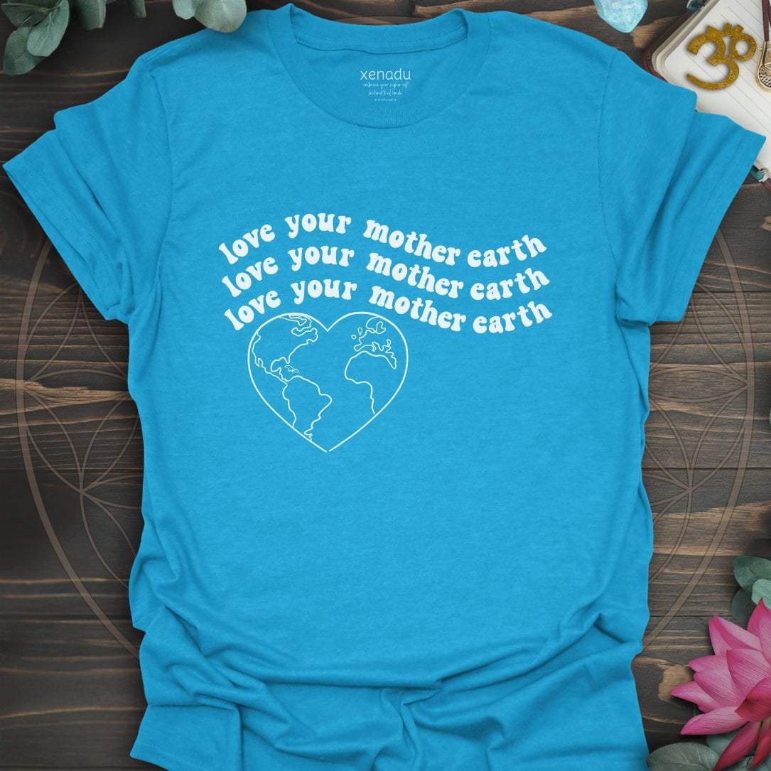 Love Your Mother Earth Tee Heather Sapphire T-Shirt
