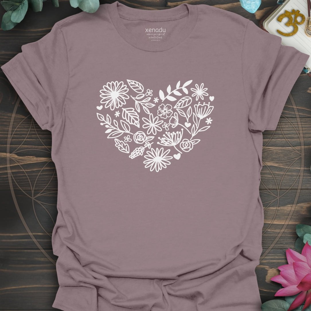 Floral Heart Tee Paragon T-Shirt