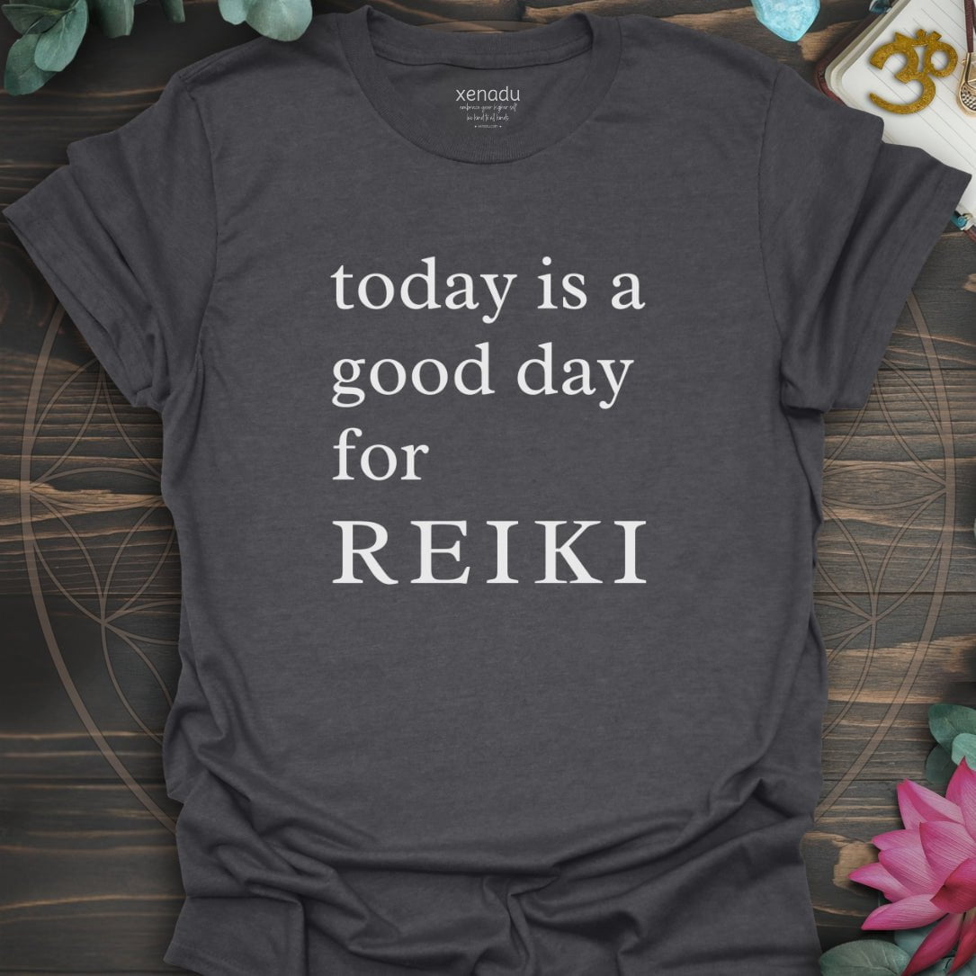 Today is for Reiki Tee Dark Heather Grey T-Shirt
