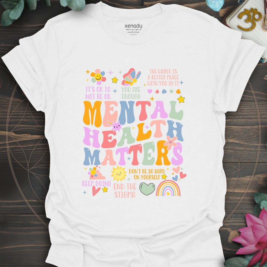 Mental Health Matters Tee White T-Shirt