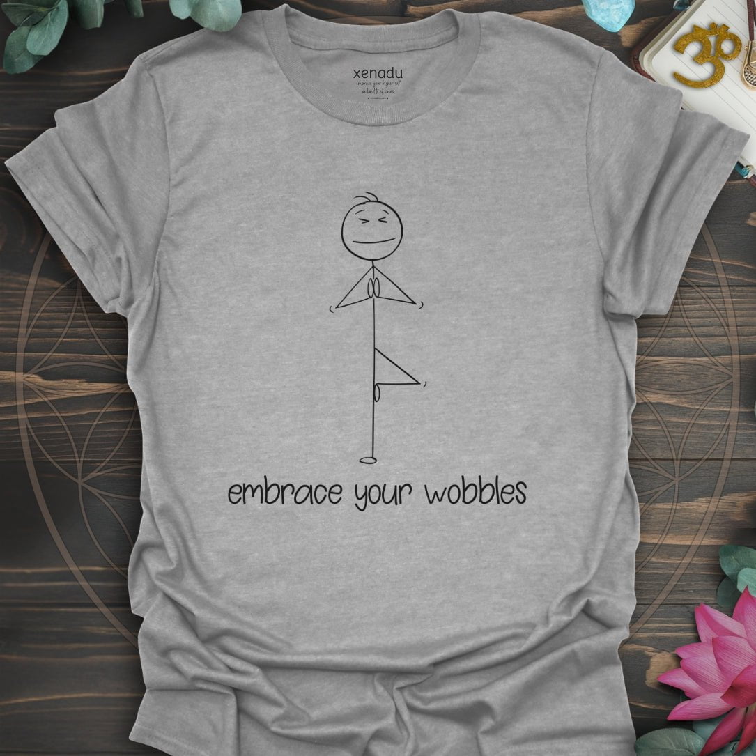 Embrace Your Wobbles Tee Sport Grey T-Shirt