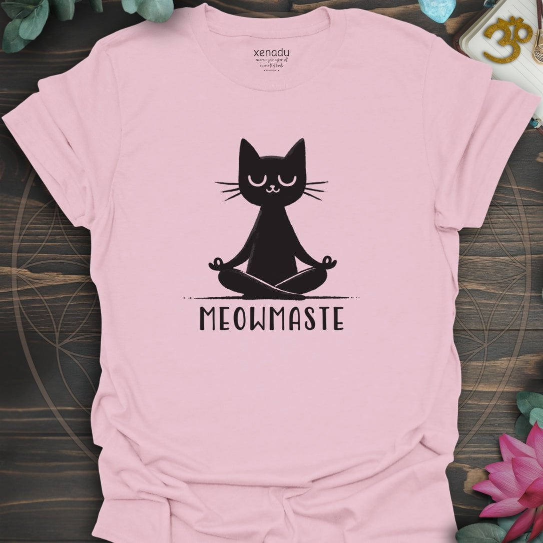 Meowmaste Tee Light Pink T-Shirt