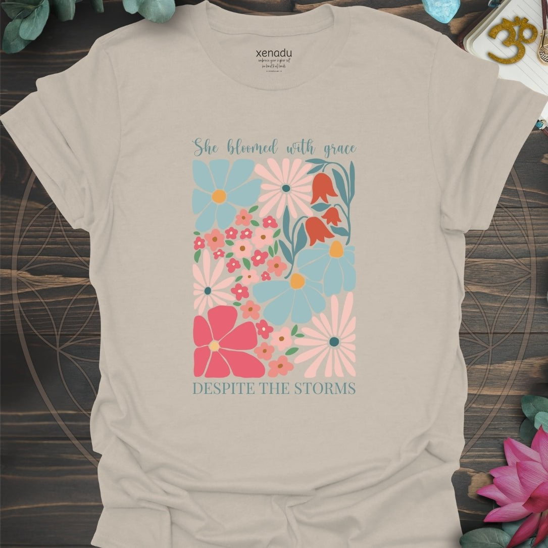She Bloomed Tee Sand T-Shirt