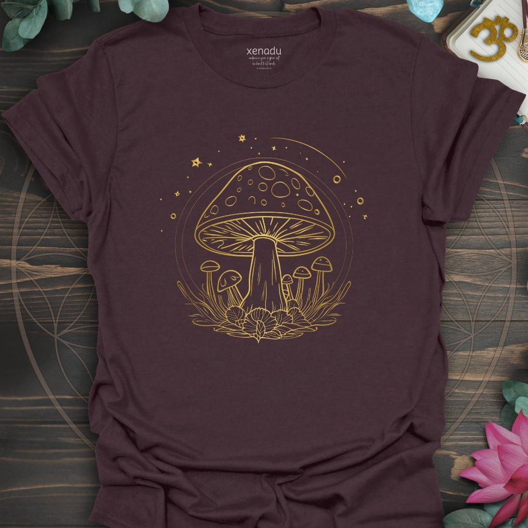 Golden Mushroom Sky Tee T-Shirt