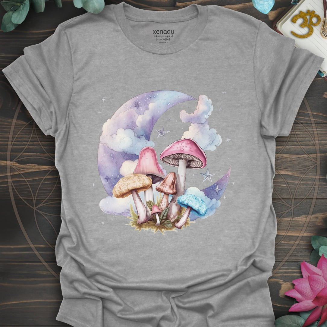 Mushrooms Moon Tee Sport Grey T-Shirt