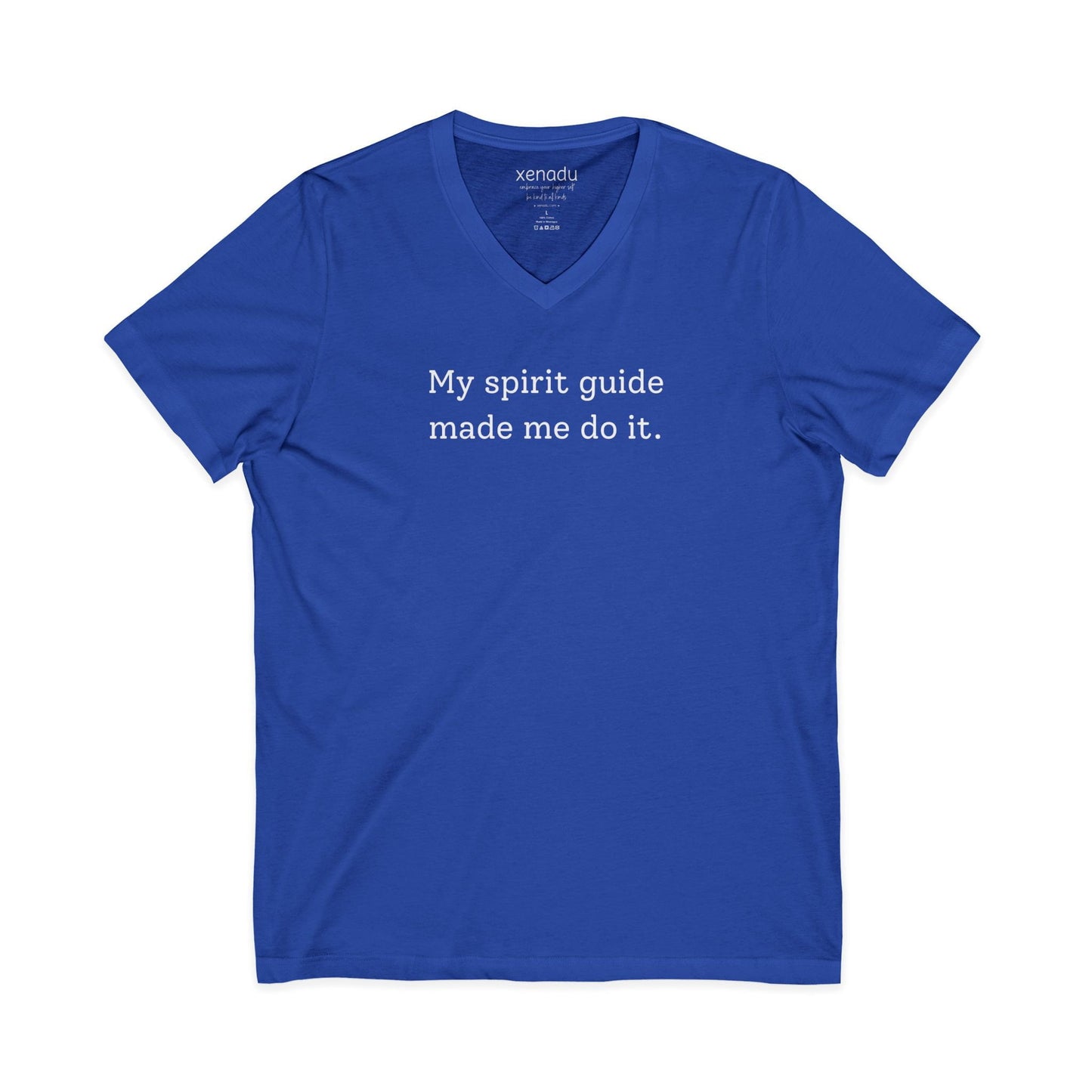 My Spirit Guide V-Neck Tee Royal Blue V-neck