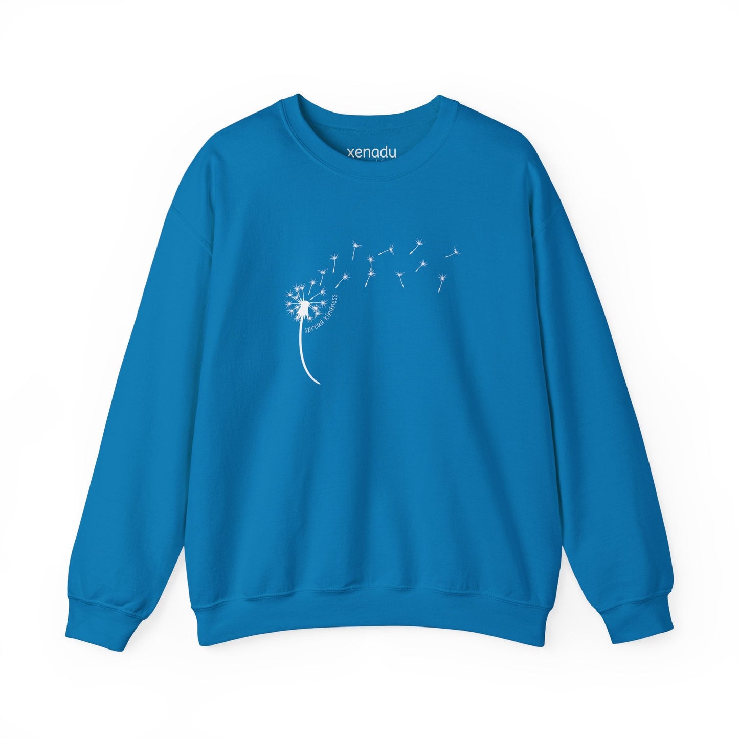 Kindness Dandelion Sweatshirt Sapphire Sweatshirt