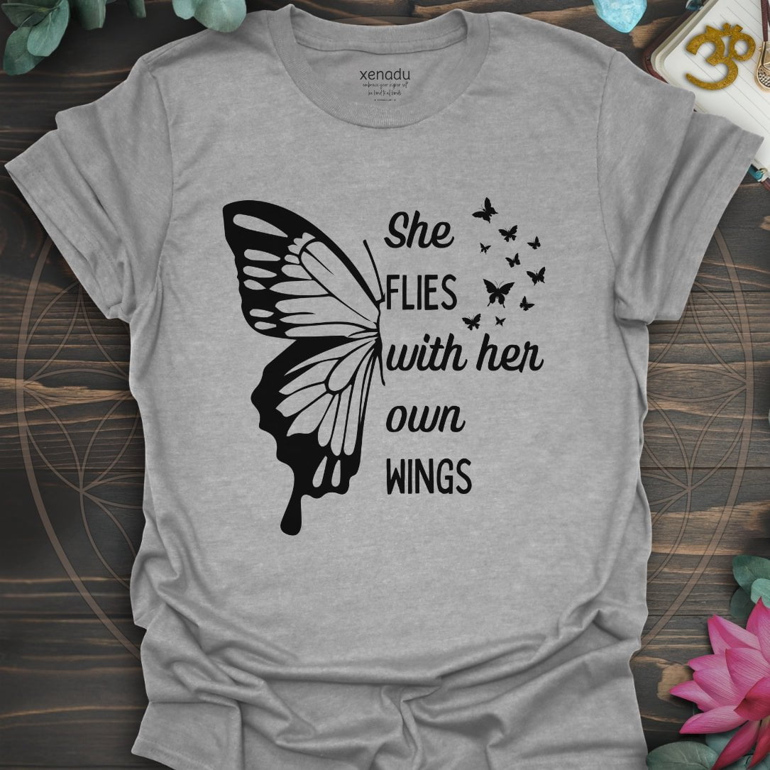 She Flies Tee Sport Grey T-Shirt