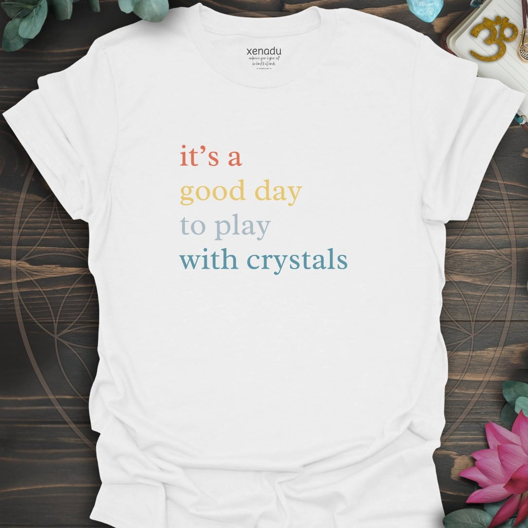 Play With Crystals Tee White T-Shirt