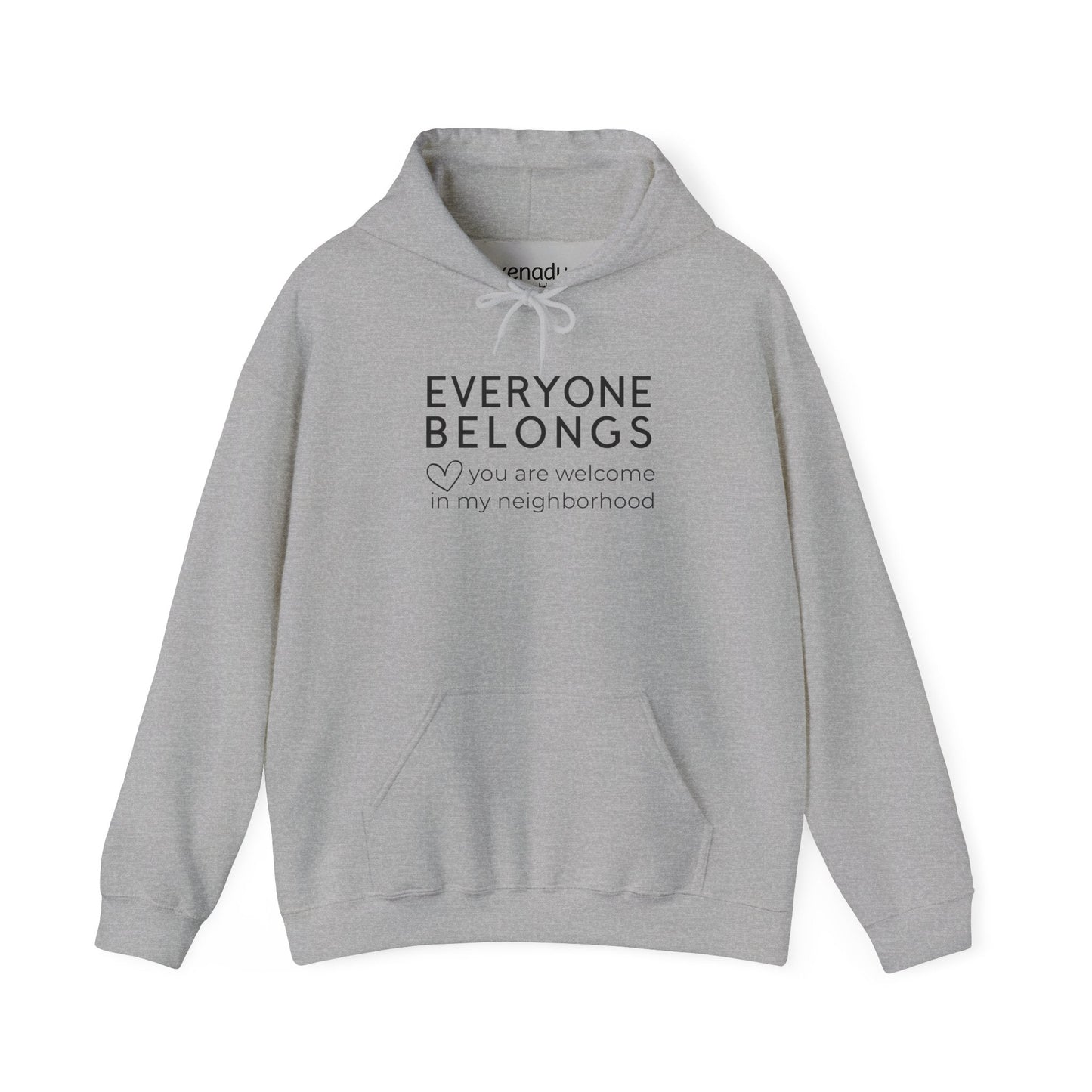 Everyone Belongs Hoodie Sport Grey Hoodie