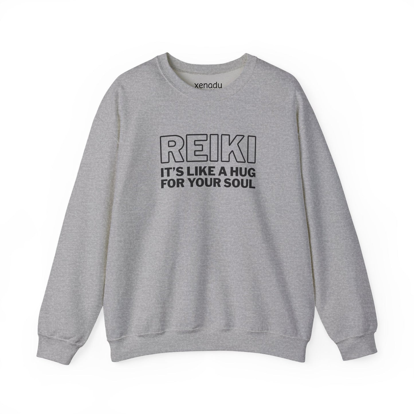Reiki It's Like a Hug Sweatshirt Sport Grey Sweatshirt