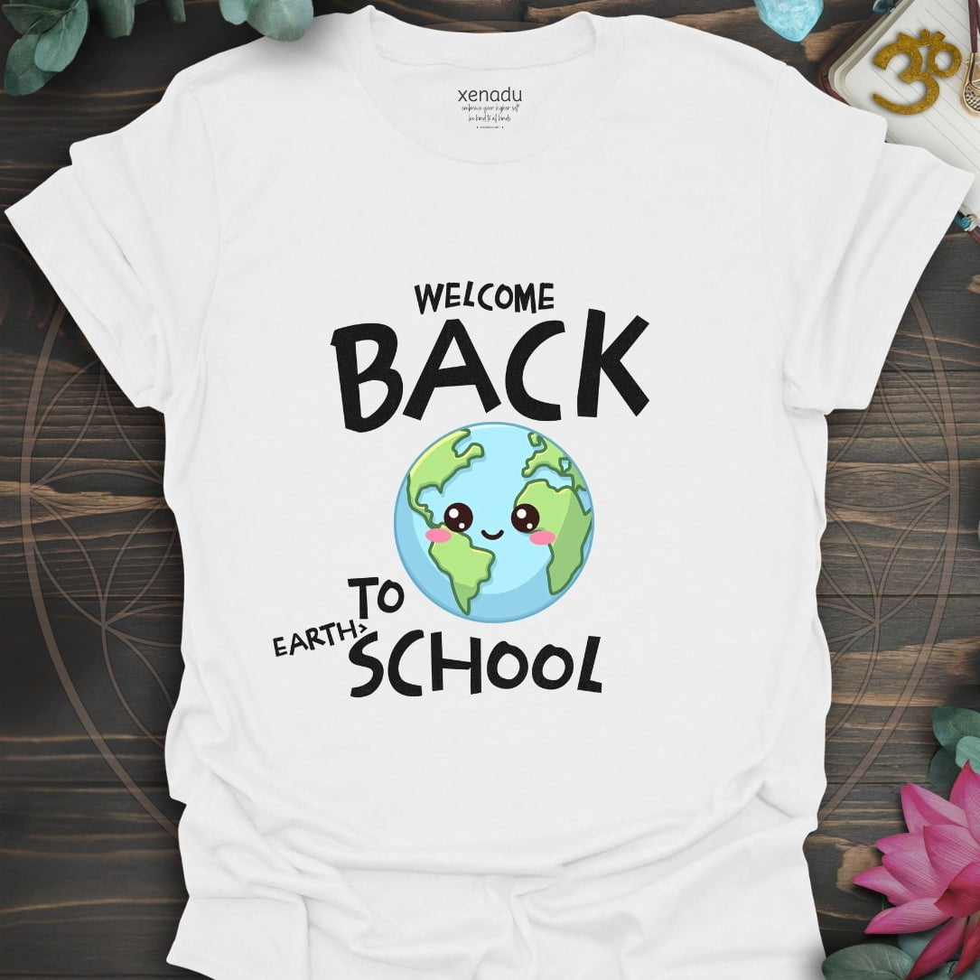 Back to Earth School Tee White T-Shirt
