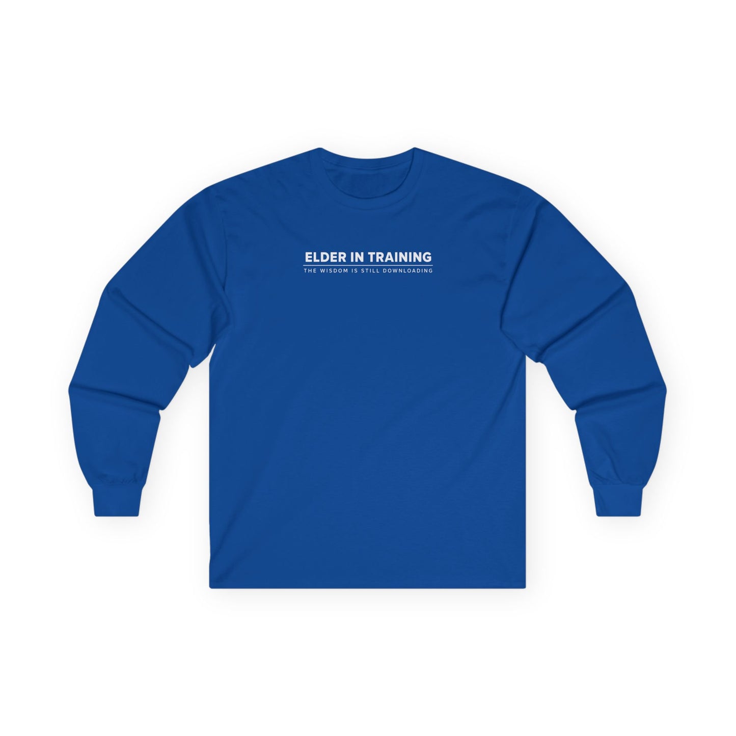 Elder In Training Long Sleeve Tee Royal Blue Long-sleeve