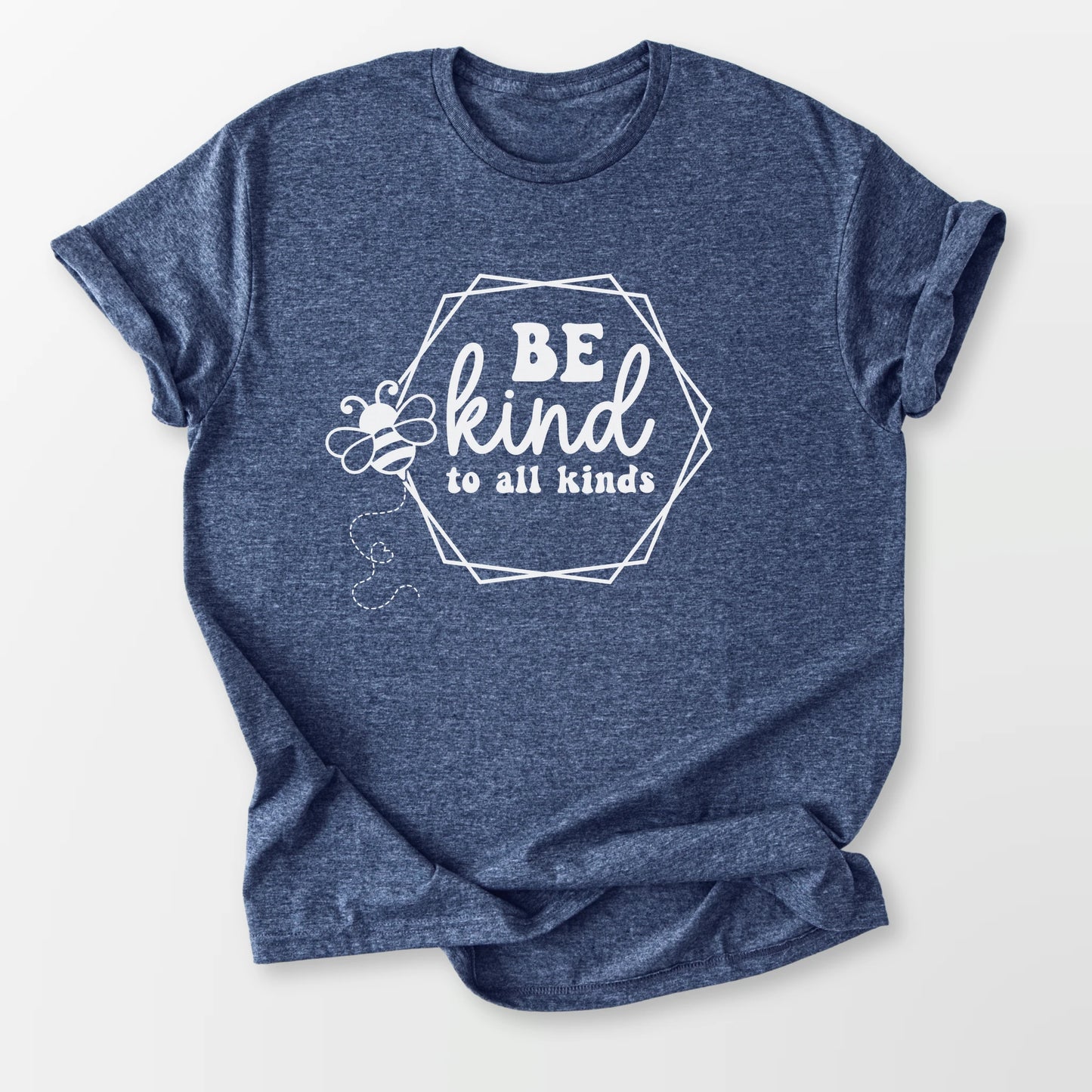 Bee Kind Tee Heather Navy T-Shirt