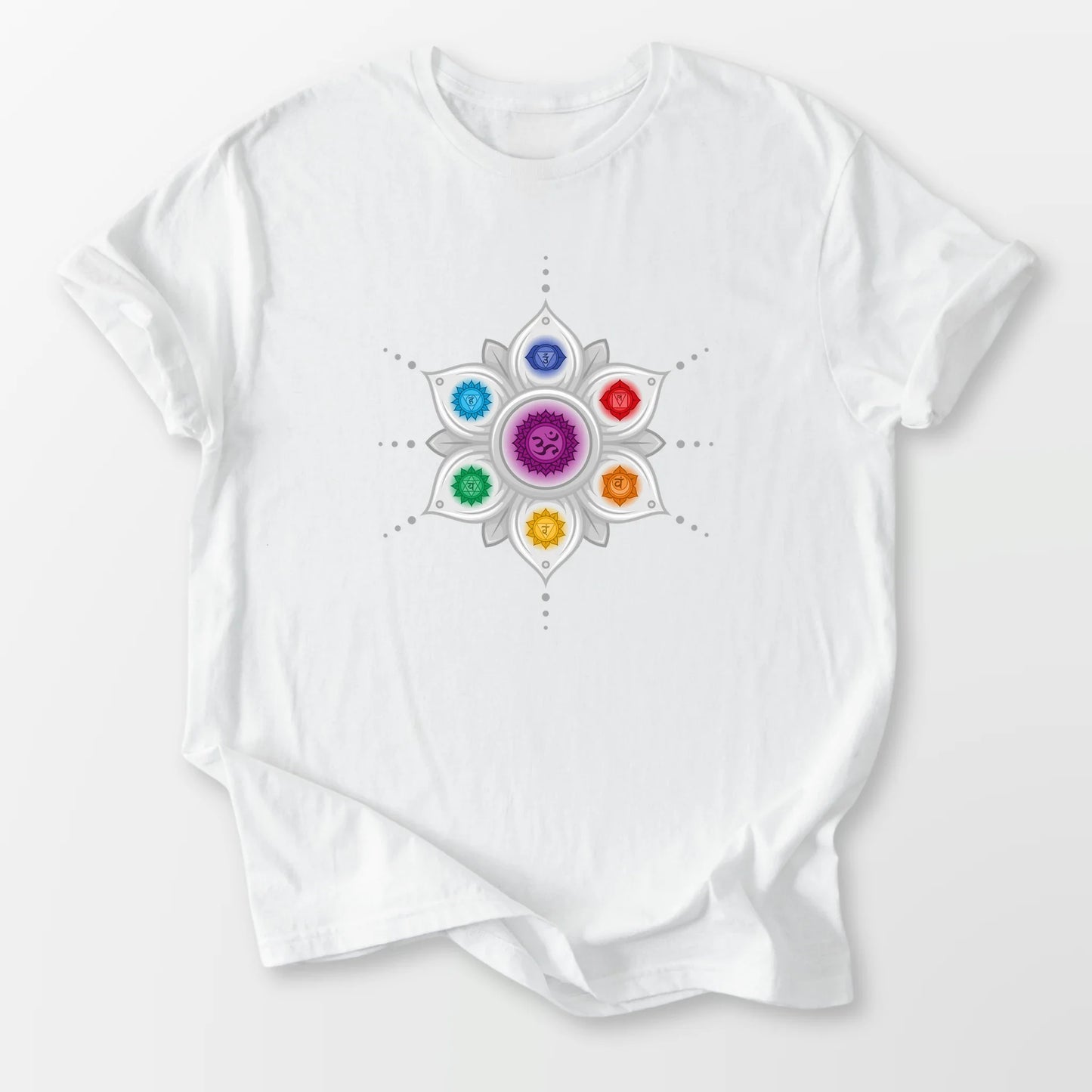 Chakra Mandala Tee White T-Shirt