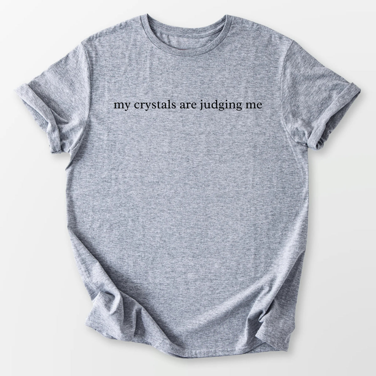 Crystals Judging Me Tee Sport Grey T-Shirt