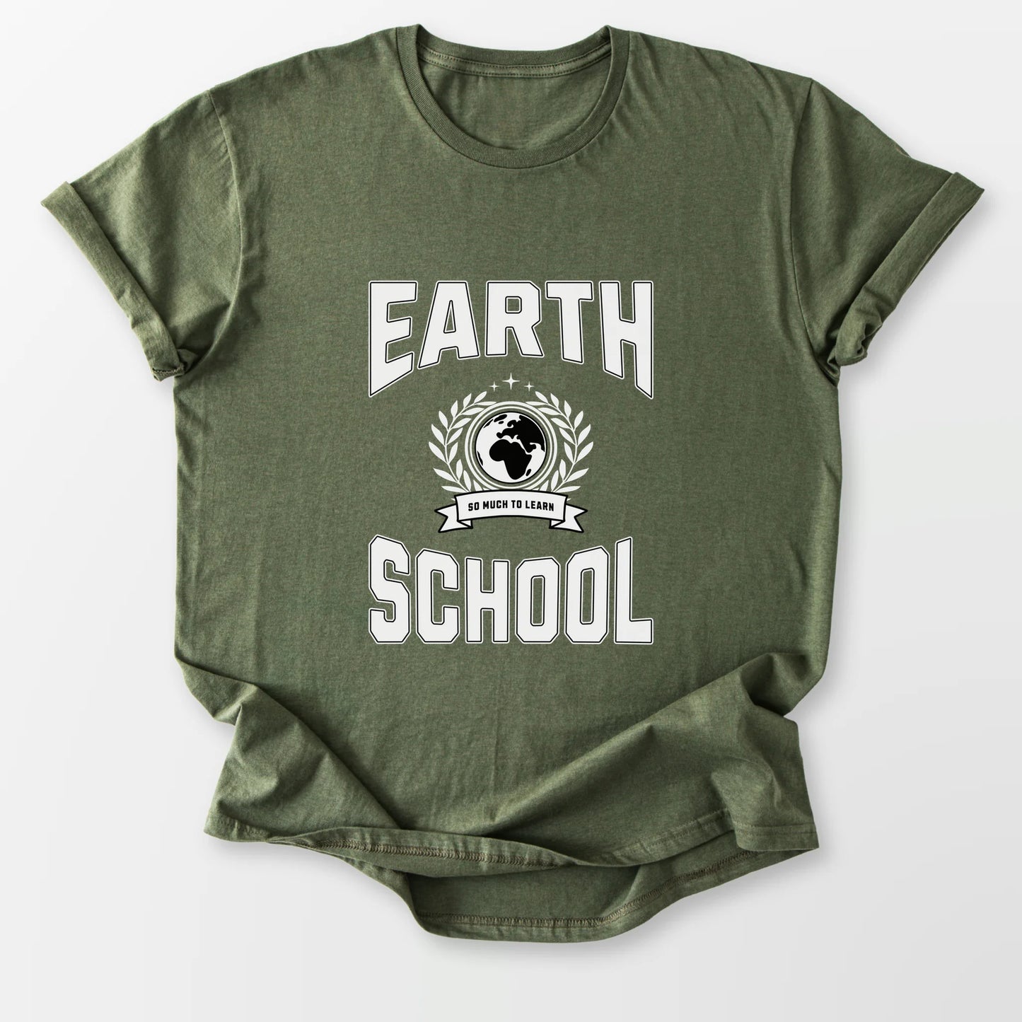 Earth School Tee Military Green T-Shirt