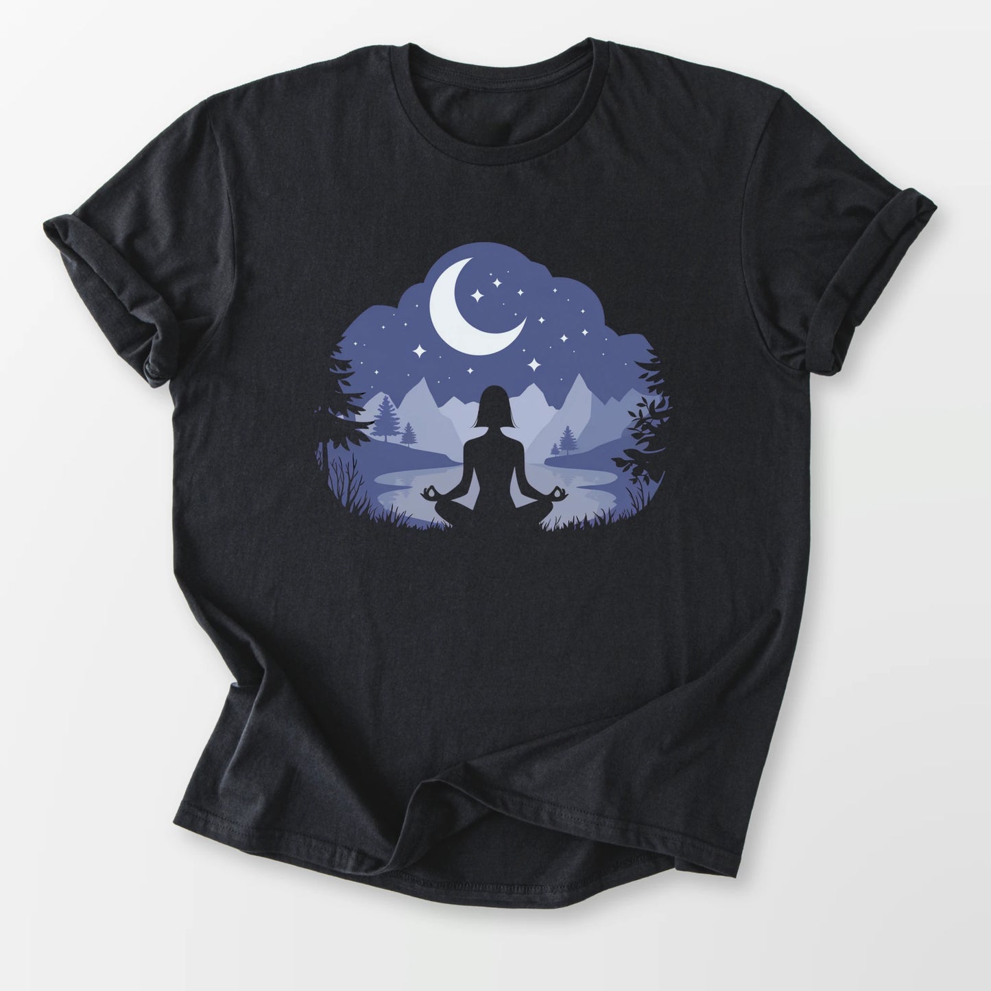 Evening Peace Tee Black T-Shirt