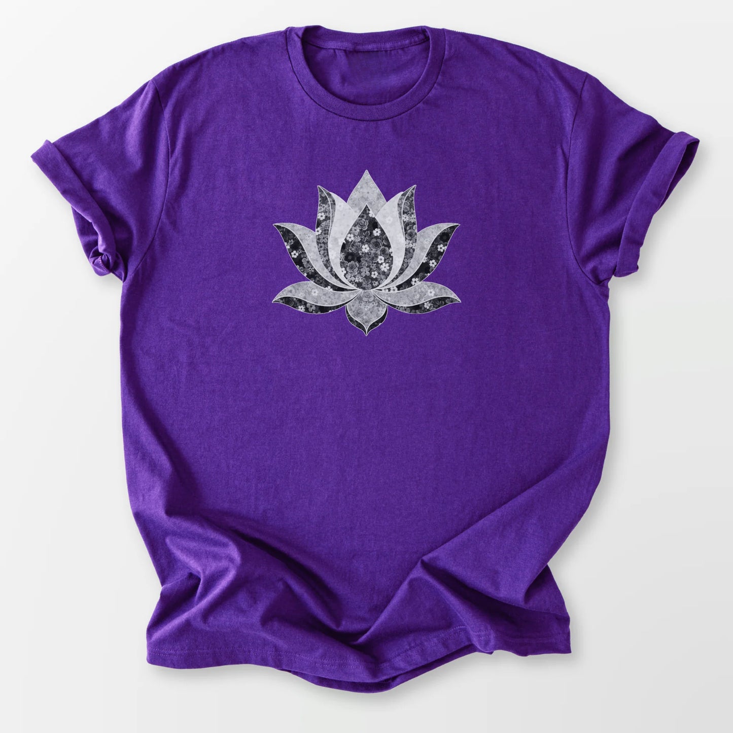 Flowering Lotus Tee Purple T-Shirt