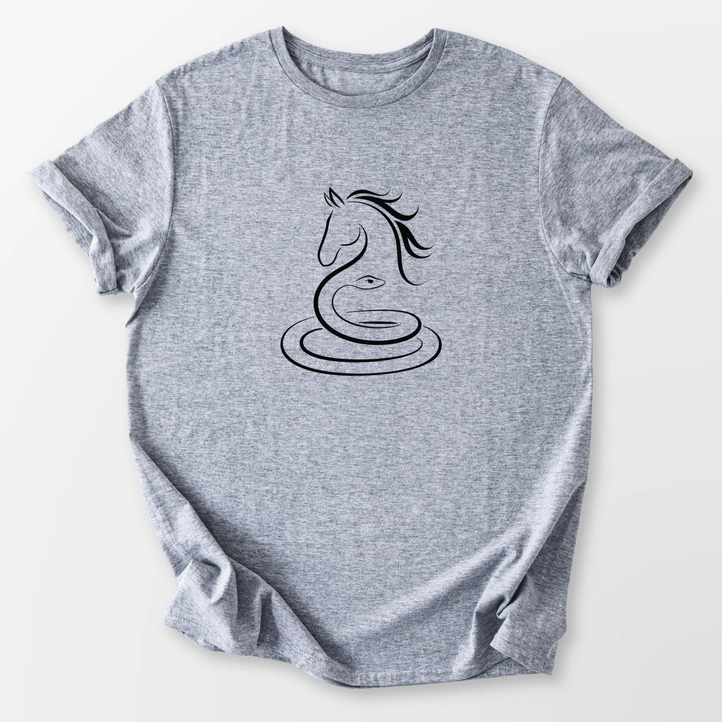 From Snake to Horse Tee Sport Grey T-Shirt