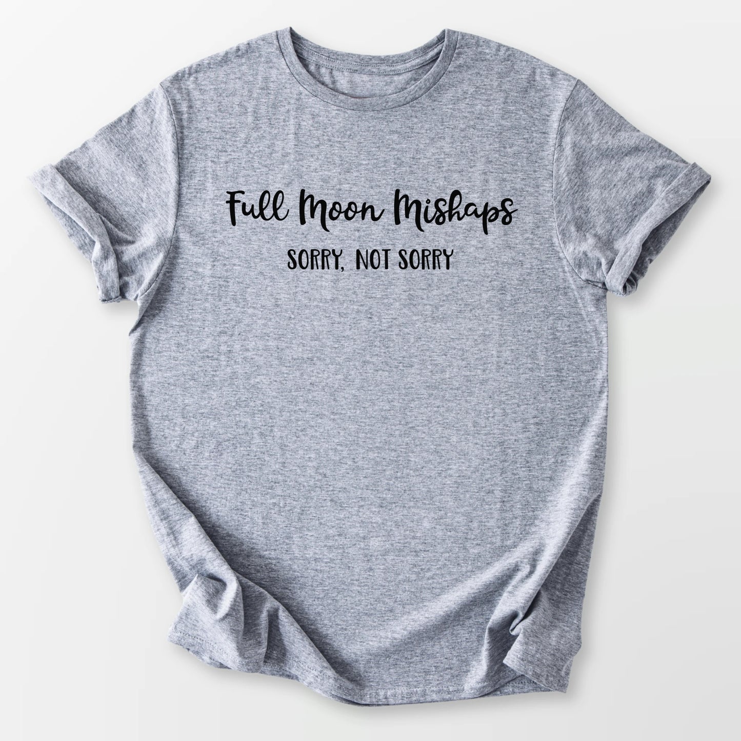 Full Moon Mishaps Tee Sport Grey T-Shirt