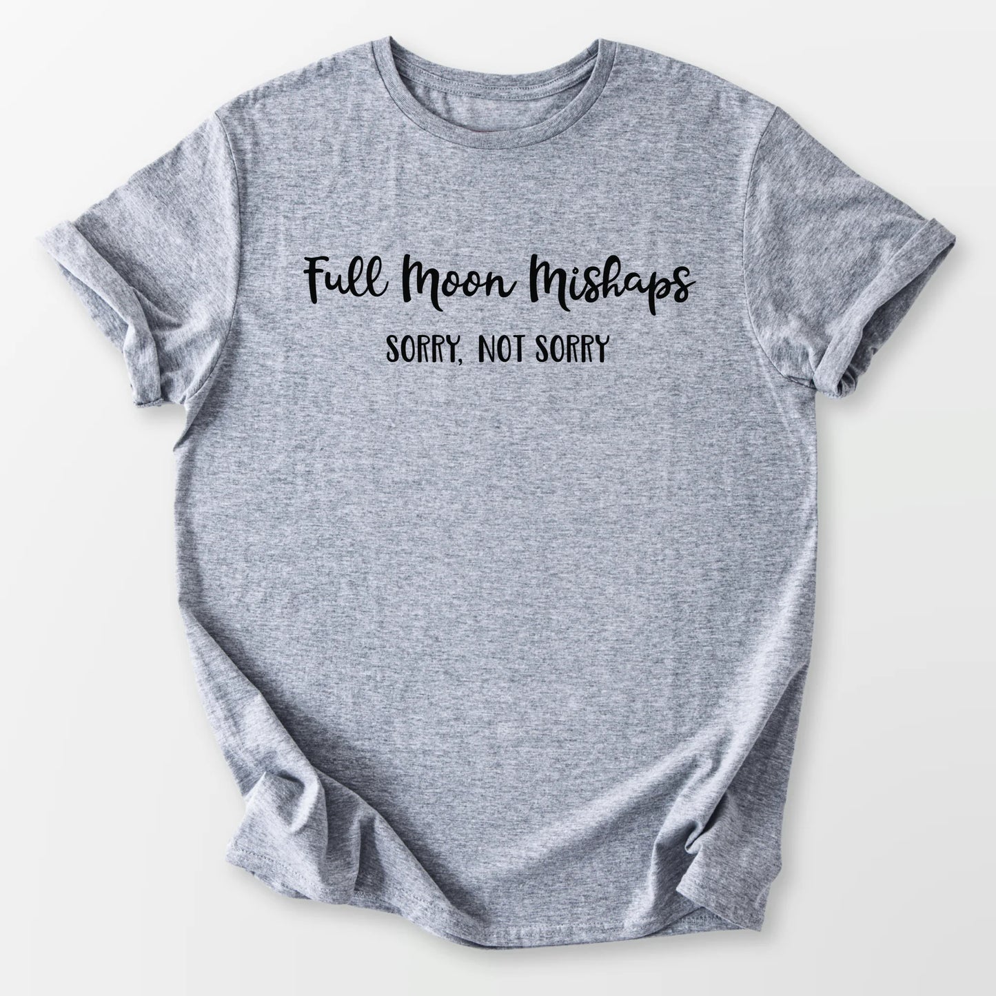 Full Moon Mishaps Tee Sport Grey T-Shirt