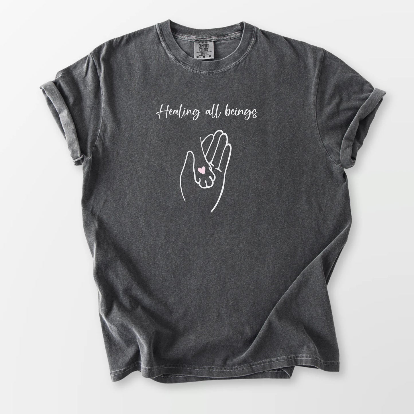 Healing All Beings Comfort Tee Pepper T-Shirt