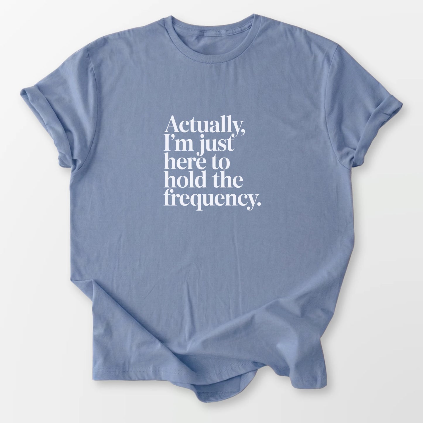 Hold the Frequency Tee Stone Blue T-Shirt