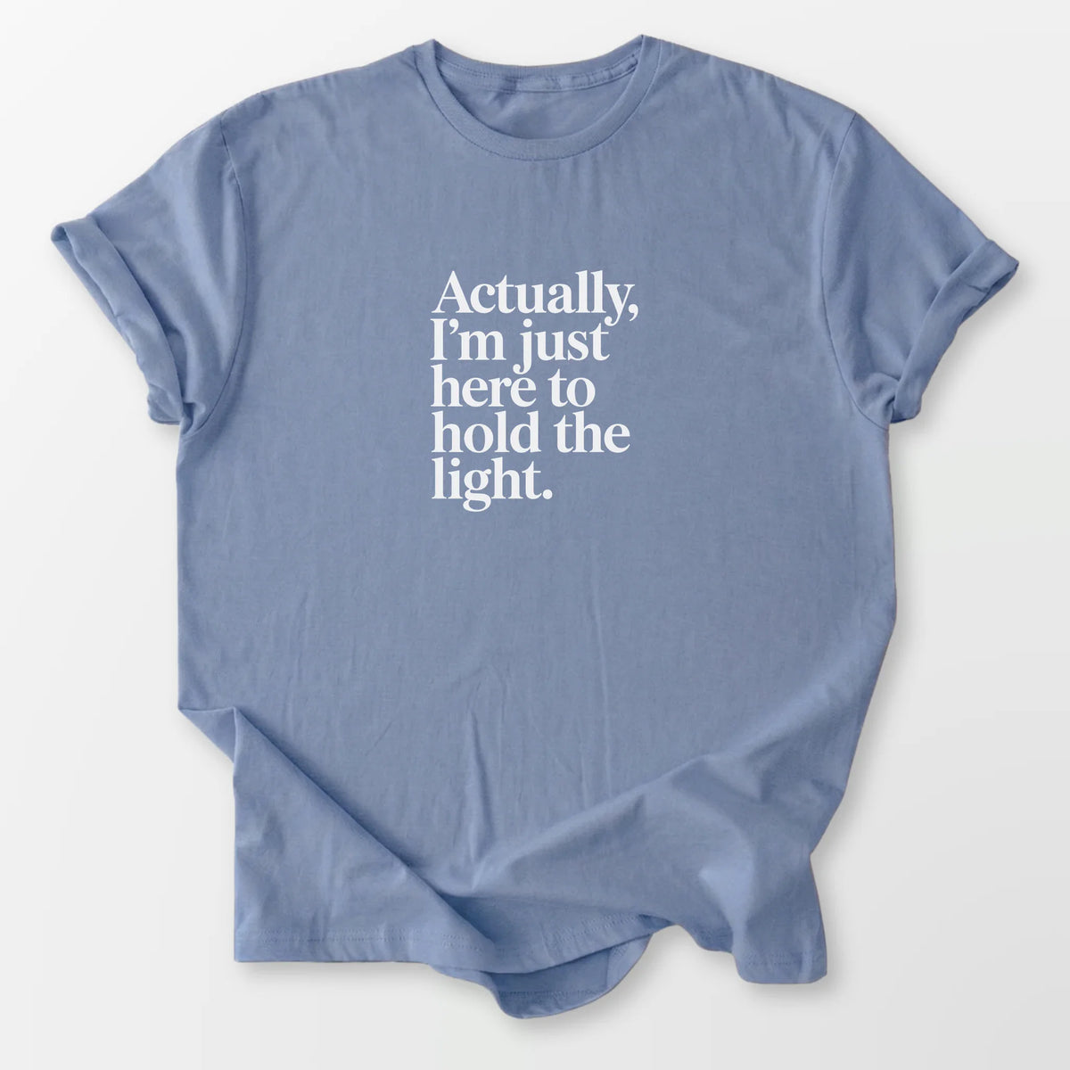 Hold the Light Tee Stone Blue T-Shirt