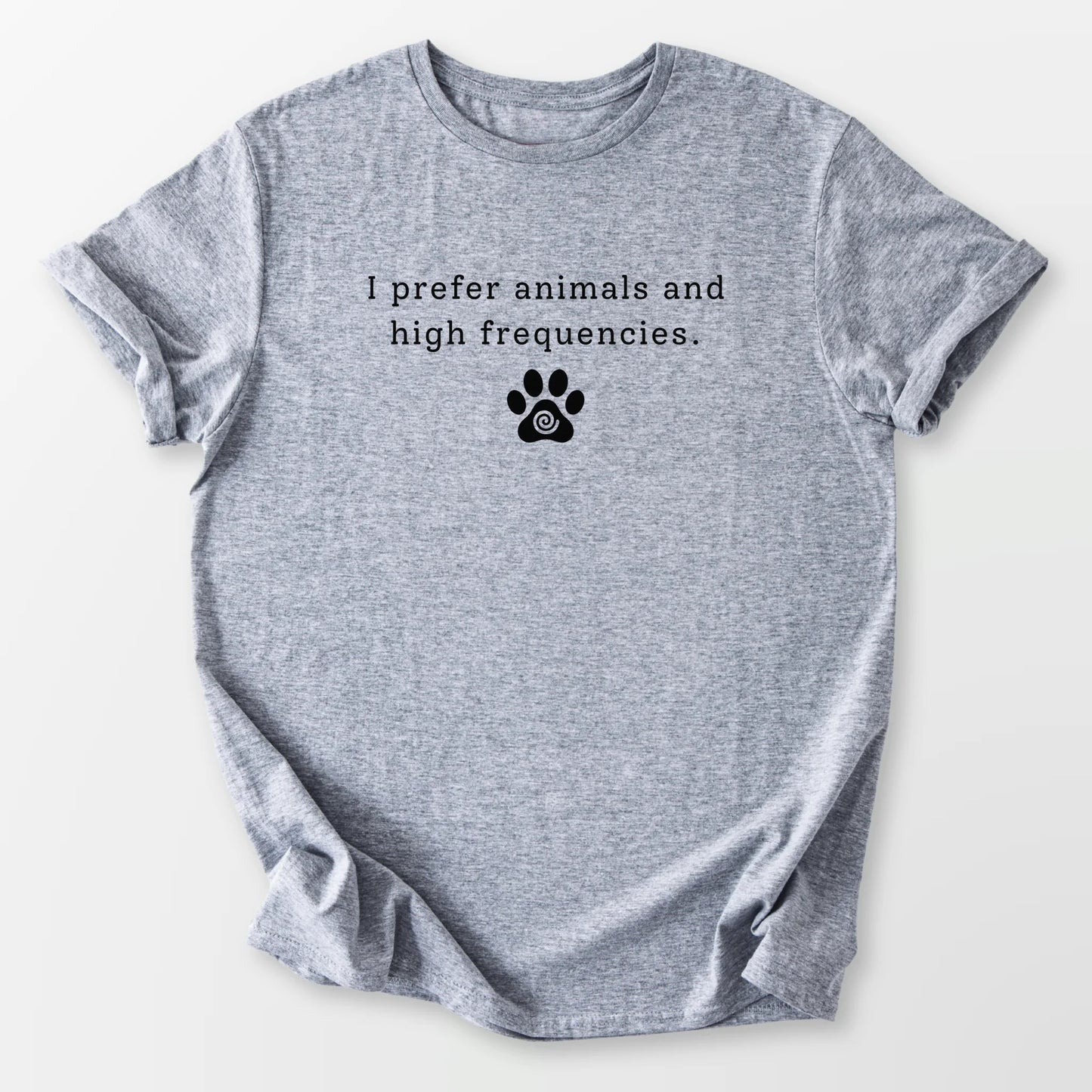 I Prefer Animals Tee Sport Grey T-Shirt