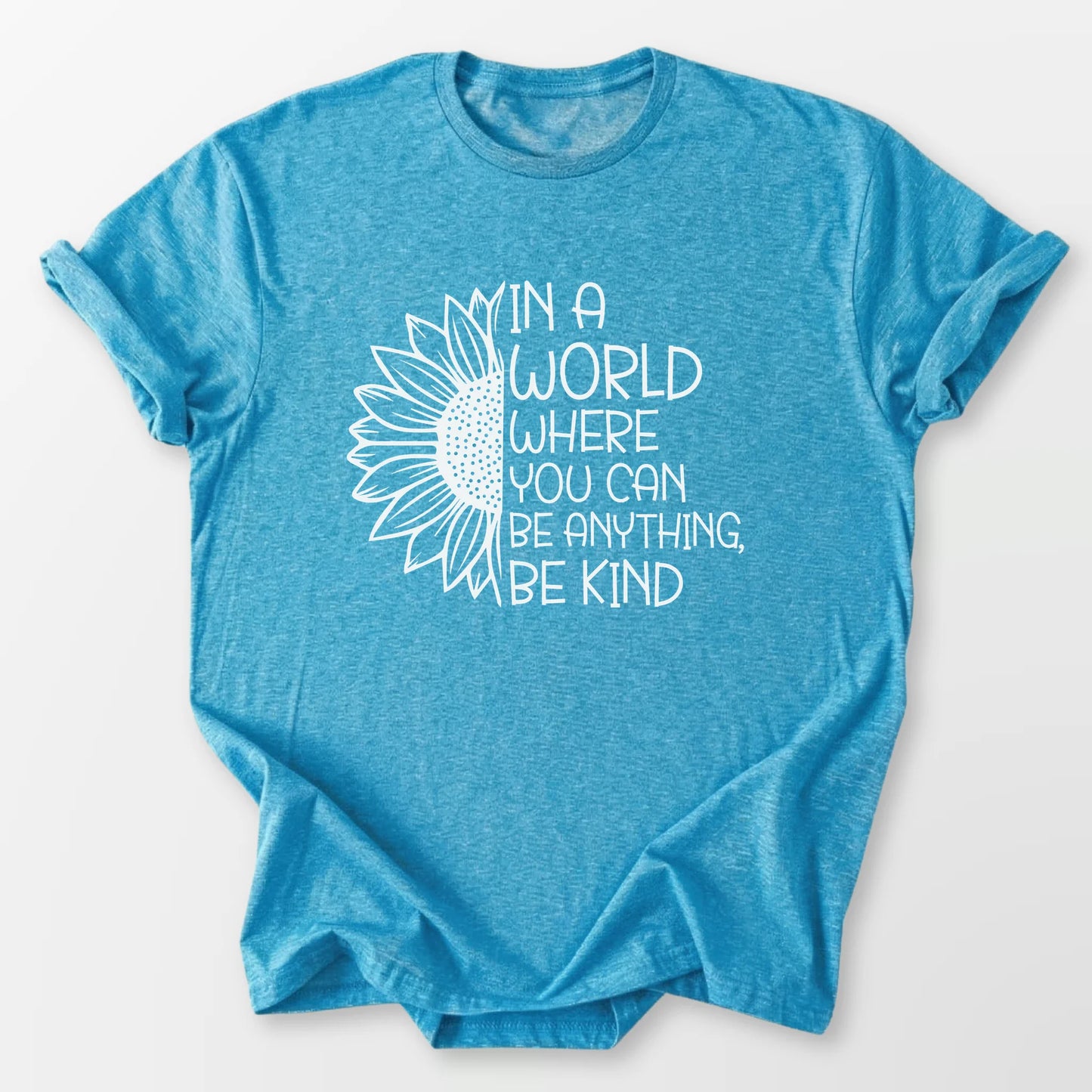 In A World Tee Heather Sapphire T-Shirt