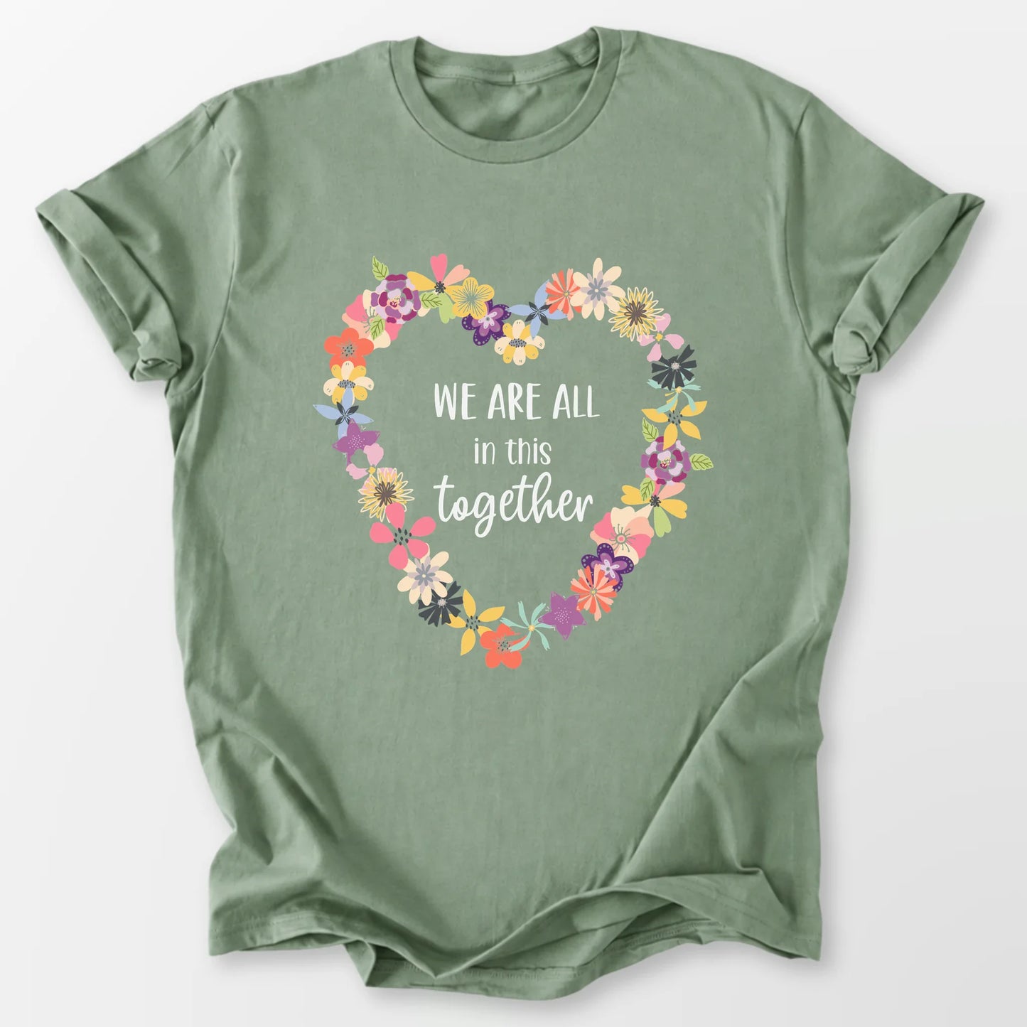 In This Together Tee Sage T-Shirt
