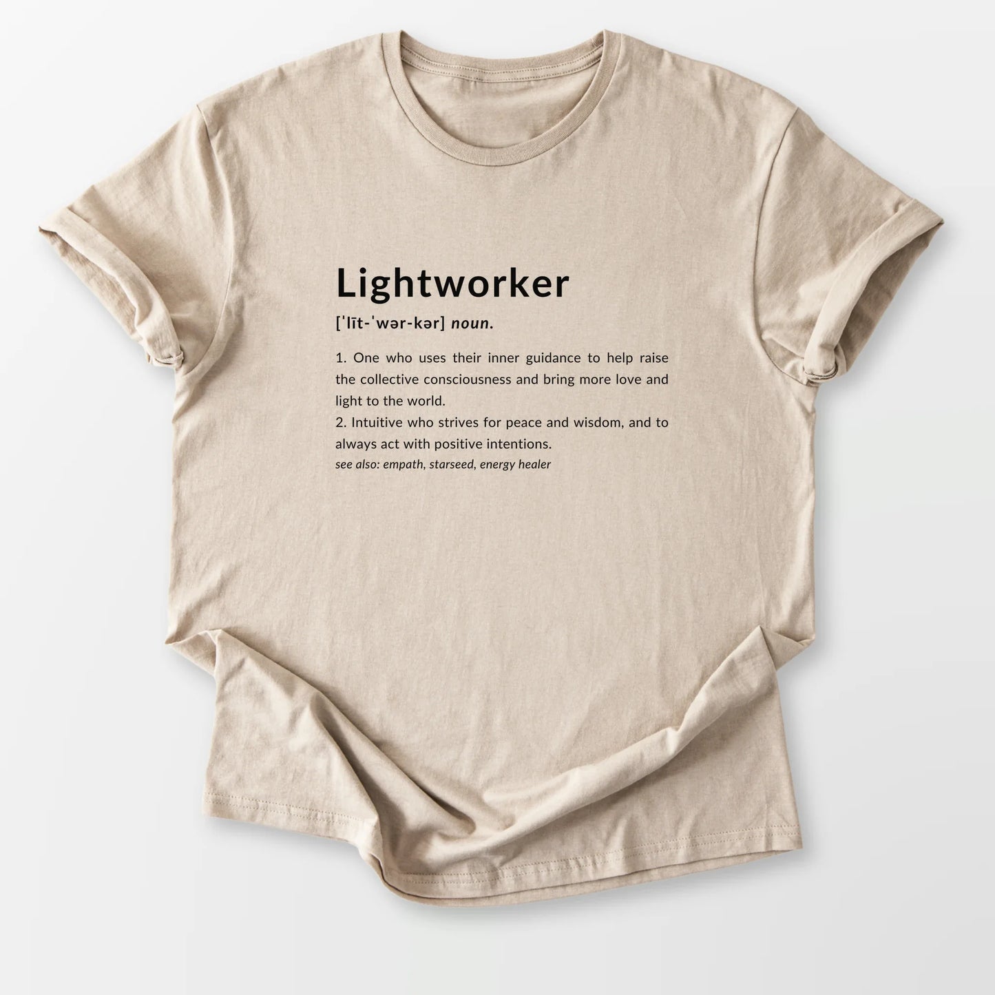 Lightworker Definition Tee Sand T-Shirt