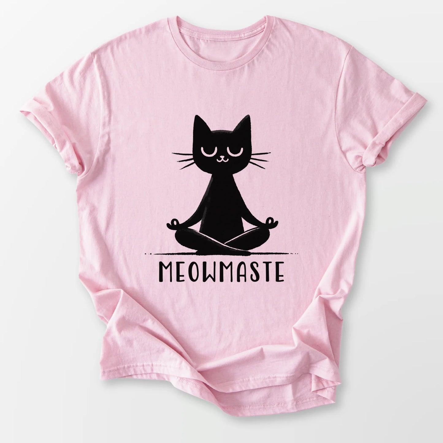 Meowmaste Tee Light Pink T-Shirt