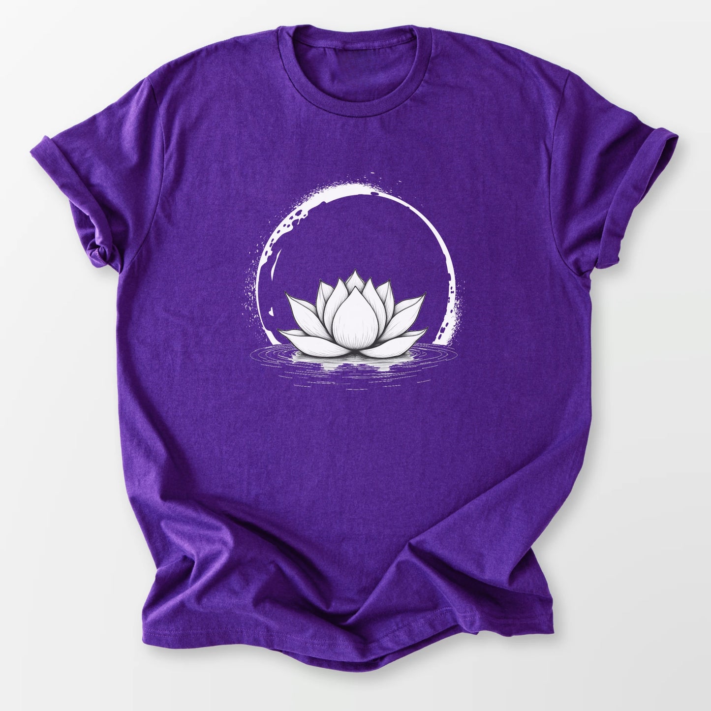 Moonlit Lotus Bloom Tee Purple T-Shirt