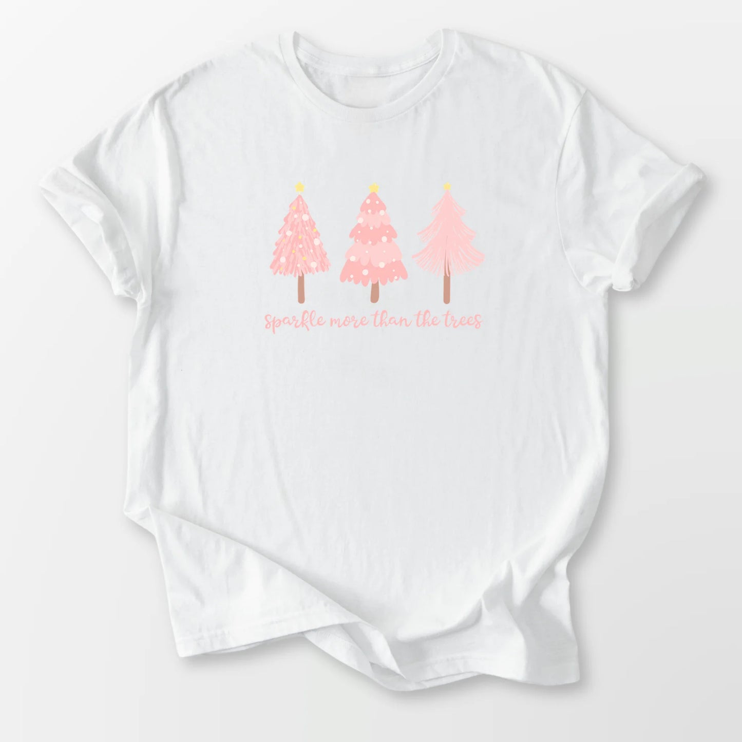 Pretty in Pink Sparkle Tee White T-Shirt