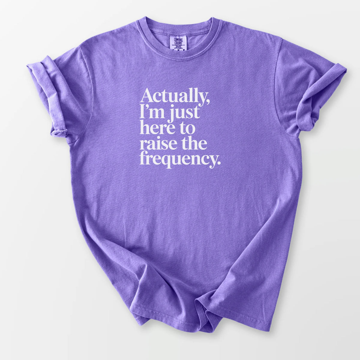 Raise the Frequency Comfort Tee Violet T-Shirt