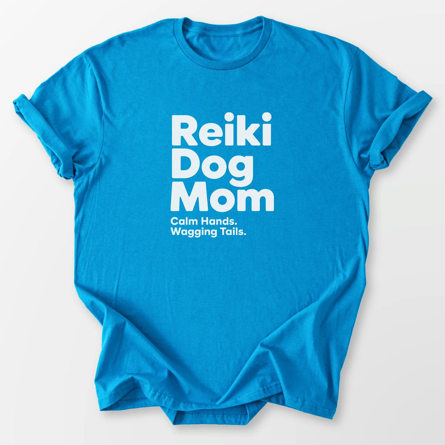 Reiki Dog Mom Tee Sapphire T-Shirt