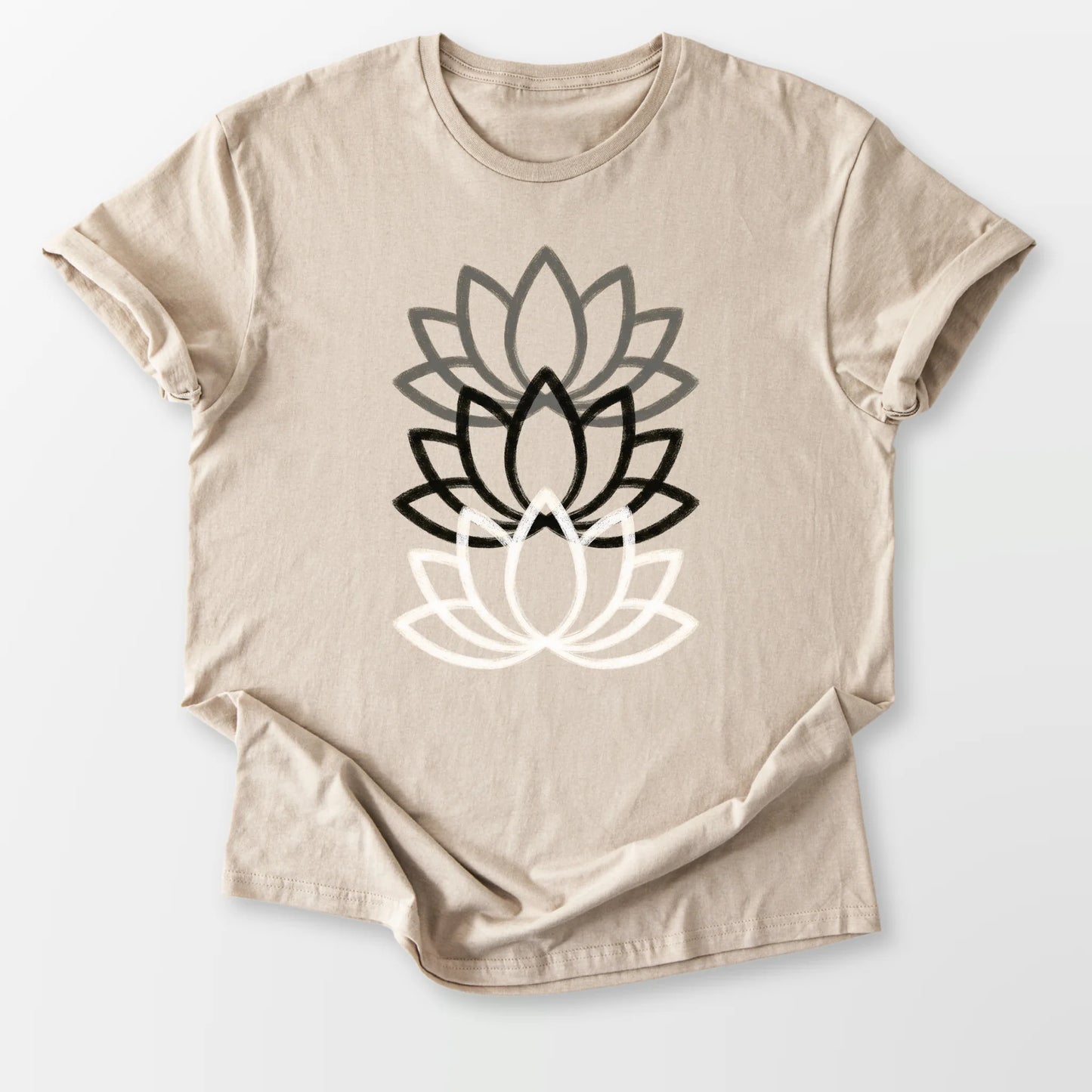Triple Lotus Tee Sand T-Shirt