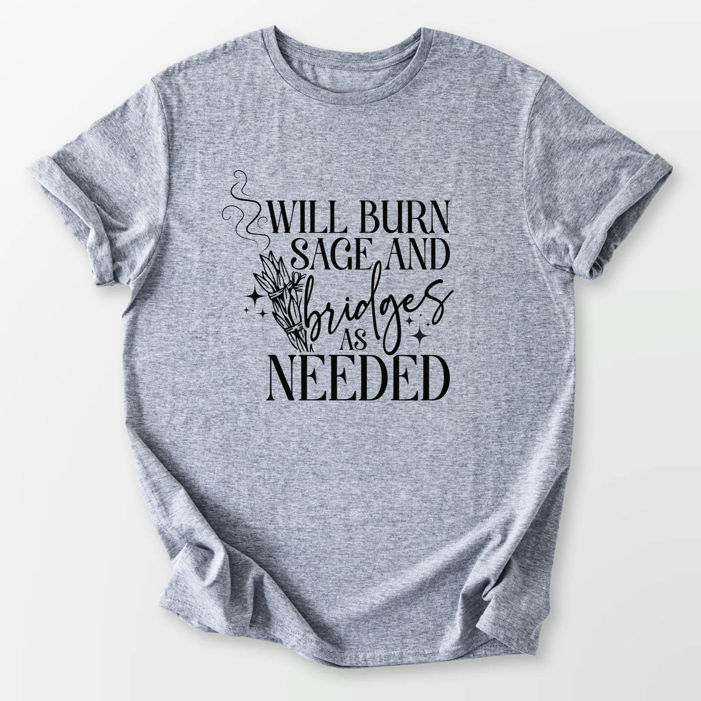 Will Burn Sage Tee Sport Grey T-Shirt