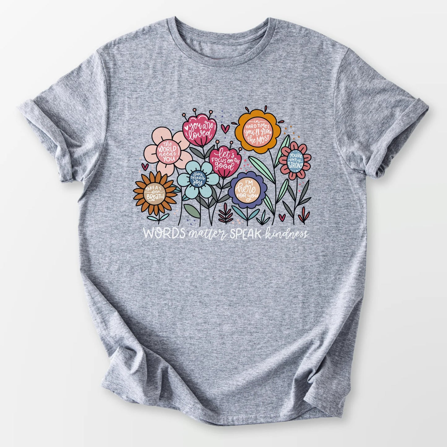 Words Matter Tee Sport Grey T-Shirt